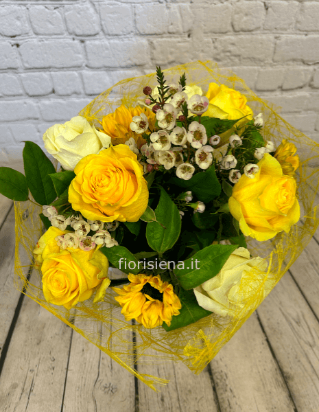 Bouquet fiori misti gialli